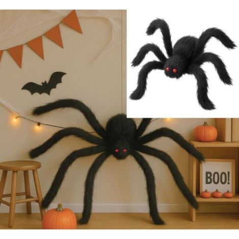 Decor paianjen negru 150 cm - imagine 9